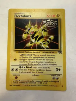 Pokemon Electabuzz 02/53 The First Movie WoTC Promo Kids WB Foil Stamp Card - Image 1