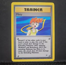 LP - Misty - 102/132 - Gym Heroes - Pokemon Card - Image 1