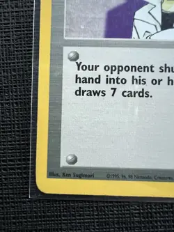 Imposter Professor Oak 102/130 Pokemon TCG Base Set 2 Vintage WOTC Rare Card MP - Image 5