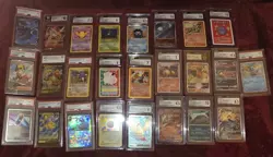 Pokemon 25 Graded Card Lot 16 CGC, 7 PSA, 1 BCCG, and 1 WCG - Image 2
