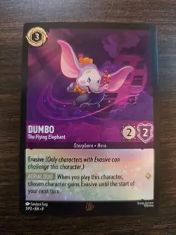 Lorcana Dumbo The Flying Elephant Promo Card 1/P3-EN-9 Mint - Image 1