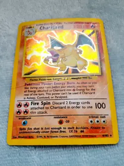 CHARIZARD #4 4/102 BASE SET HOLO Rare Holographic Pokemon Card WOTC 1999 Vtg - Image 5