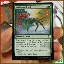 Kodama's Reach Altered Art - Hand Painted MTG Alter - Magic - Christmas - Image 2