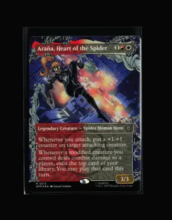 MTG: Arana, Heart of the Spider (Borderless) #213 R Foil NM Marvel's Spider-Man - Image 1