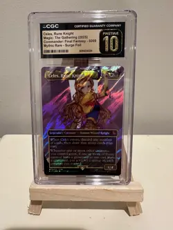 Magic MTG Celes, Rune Knight 0209 Borderless Surge Foil Graded CGC Pristine 10 - Image 1
