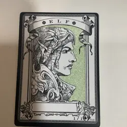 Autographed Signed RK Post token MTG, Magic The Gathering Elf Token 1/1 - Image 1
