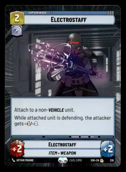 Star Wars Unlimited -Electrostaff Hyper 336 Spark of Rebellion SOR NM X1 - Image 1