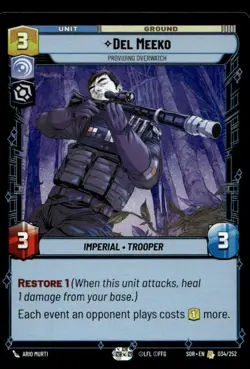 Star Wars Unlimited - Del Meeko 034 Spark of Rebellion SOR NM X1 - Image 1