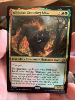 NM Foil Wildsear, Scouring Maw, MTG, Bloomburrow Commander, Magic, - Image 1