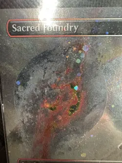 INCREDIBLE Sacred Foundry (Borderless) GALAXY FOIL - Unfinity - NM - Image 3