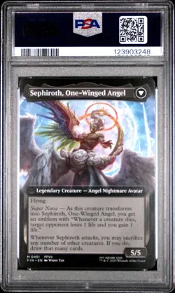 3248 Sephiroth One-Winged Angel 2025 MTG Final Fantasy #0451 Extended Art PSA 10 - Image 2