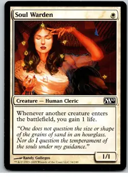 MTG Soul Warden Magic 2010 (M10) LP Lifegain Cleric - Image 1