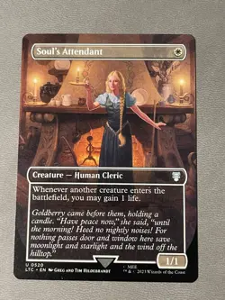 Soul's Attendant (Borderless) Commander: the Lord of the Rings Mtg Regular NM - Image 1