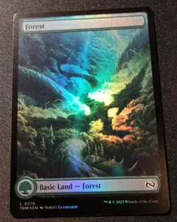 Forest - Foil - Full Art - TDM - MTG - EN - NM - 0276 - Image 1