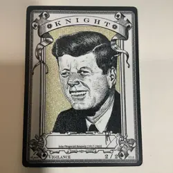 Autographed Signed RK Post token MTG, John F Kennedy, JFK Knight Token 2/2 - Image 1