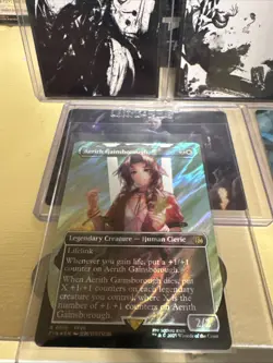 Aerith Gainsborough (Borderless) (Surge Foil) Final Fantasy Foil - Image 1