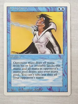 NM Drain Power Revised Mtg Magic the Gathering - Image 1