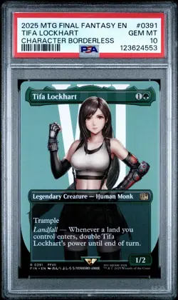 123624553 Tifa Lockhart 2025 Magic: The Gathering Final Fantasy #0391 PSA 10 - Image 1