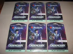 2024 Magic The Gathering 6X DuskMourn House Of Horror Play Booster Sealed Packs - Image 1