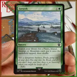 Farseek Altered Art - Hand Painted MTG Alter - Magic - Christmas - Image 1