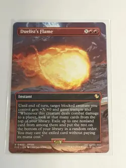 Duelist's Flame Borderless Final Fantasy Commander 452 - Image 1