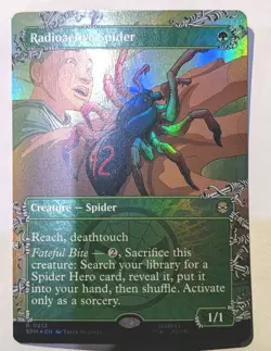 Radioactive Spider (Borderless) Marvel's Spider-Man Foil - MTG RARE - Image 1