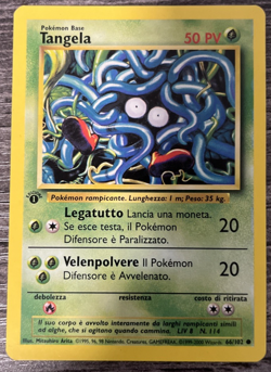 Pokemon Base Set Italian Edizione 1 Tangela 66/102 Common LP, US Shipper - Image 1