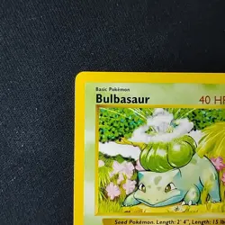 Pokemon TCG Bulbasaur Base Set 44/102 Shadowless Length Error NM - Image 3