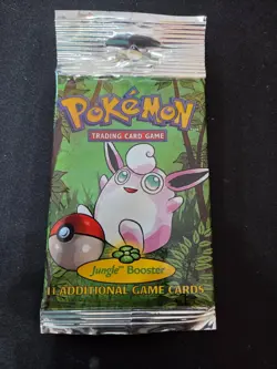 Pokemon Jungle Sealed Booster Pack 21.25g Wigglytuff Art WOTC Vintage 1999 - Image 2