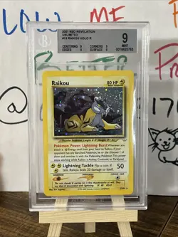💎 Raikou, “DOUBLE” HOLO Error, BGS 9, Neo Revelation 13/64, Pokemon 💎 - Image 1