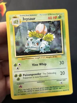 Ivysaur 30/102 4th Print Base Set - Uncommon Pokemon Card - WOTC MP - Image 4