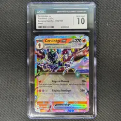 Ceruledge ex 036/191 Pokemon Card CGC 10 Holo English 2024 Surging Sparks TCG - Image 1