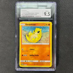Sandshrew Holo 008/034 Pokemon Card CGC Mint+ 9.5 English 2023 EX Deck TCG CCG - Image 1