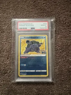 PSA 10 Gem Mint Radiant Blastoise 018/078 Pokemon GO Holo Pokemon TCG - Image 1