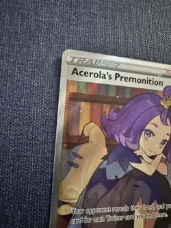 Pokemon TCG Acerola's Premonition Full Art Holo Card TG24/TG30 Brilliant Stars - Image 5