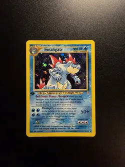 1st Edition Feraligatr 4/111 Neo Genesis Holo Rare - Pokemon Card TCG - NM - Image 1