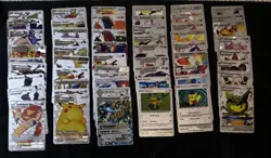 Pokemon Silver Foil Fan Art Lot Of 55 Cards - Image 1