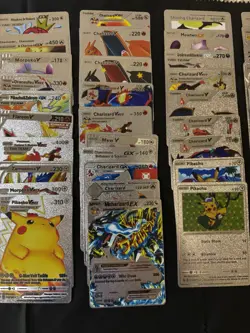Pokemon Silver Foil Fan Art Lot Of 55 Cards - Image 3
