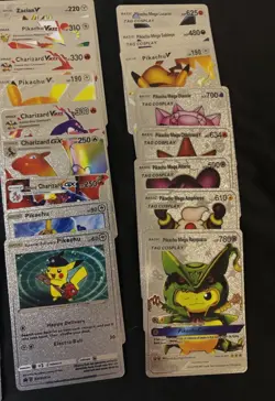 Pokemon Silver Foil Fan Art Lot Of 55 Cards - Image 5