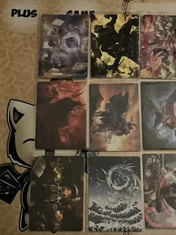 Final Fantasy Magic The Gathering Borderless Art Card Lot 24x Near Mint Cards - Image 2