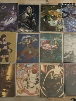 Final Fantasy Magic The Gathering Borderless Art Card Lot 24x Near Mint Cards - Image 4