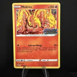 Moltres 2022 SWSH185 SWSH: Sword & Shield Black Star Promo Card Holo NM STAMPED! - Image 1