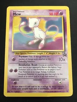Wizards of the Coast (WotC) Black Star Promo Pokemon Card Lot: Mew 8 Non Holo x2 - Image 4
