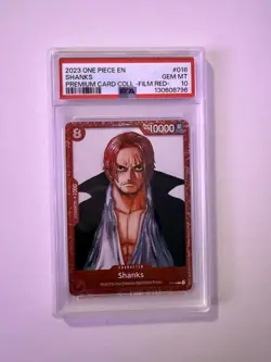 2023 One Piece Shanks Premium Card Coll Film Red P-016 PSA 10 English - Image 1