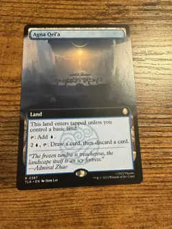 MTG Magic The Gathering Avatar Rare Extended Art Agna Qel'a - Image 1