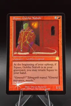 Squee, Goblin Nabob: 1999 Magic the Gathering - Mercadian Masques Foil - Image 1