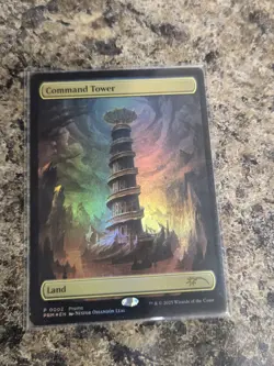 Magic The Gathering Command Tower Turbo 2 Avatar Foil Textless *SHIPS NOW* - Image 1