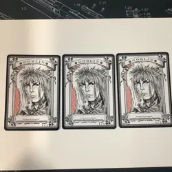 3 Magic the gathering RK Post token MTG, David Bowie Dune Goblin 1/1 tokens - Image 1