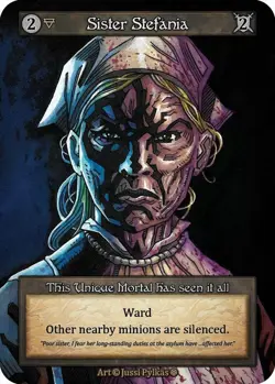 Sorcery: Contested Realm Sister Stefania Unique Regular NM (GT) - Image 1