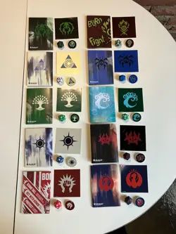 Magic The Gathering MTG - Guild Kit Pins Dice Inserts Sticker - COMPLETE - NEW - Image 1